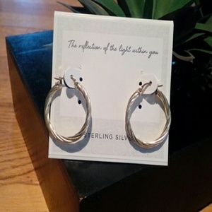 Gold over Sterling Hoop Earrings